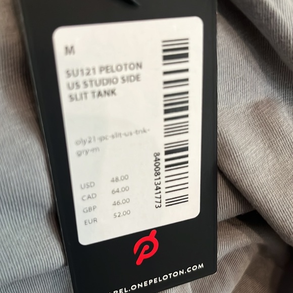 Silver Peloton tank. New with tags. - Picture 4 of 4